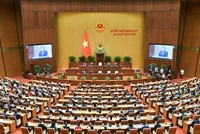 Chủ tịch Quốc hội Trần Thanh Mẫn phát biểu tại Kỳ họp thứ 8, Quốc hội khóa XV. Ảnh: Cổng TTĐT Quốc hội 