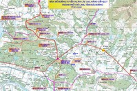 Bản đồ hướng tuyến Dự án nâng cấp Quốc lộ 37