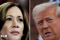 Phó Tổng thống Mỹ Kamala Harris (trái) và cựu Tổng thống Donald Trump. (Ảnh: REUTERS/TTXVN)