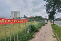 Đất quy hoạch chuẩn bị đầu tư Dự án đường Vành đai 2 đoạn giao với đường Phạm Văn Đồng, TP.Thủ Đức - Ảnh: Lê Toàn