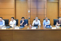 Phiên thảo luận về kinh tế - xã hội tại tổ 10. 