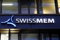 Logo của Swissmem ở Zurich. Ảnh: Reuters