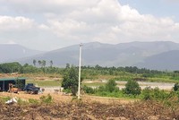 Hiện trạng khu vực Dự án Nhà máy Xử lý rác thải sinh hoạt huyện Quảng Trạch và thị xã Ba Đồn. 