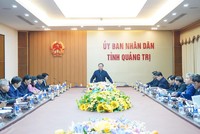 Phó chủ tịch UBND tỉnh Quảng Trị Lê Đức Tiến chủ trì cuộc họp