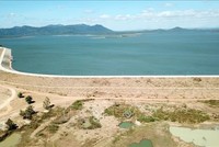 Công trình thủy lợi hồ chứa nước Ia Mơr nằm trên địa bàn hai tỉnh Gia Lai và Đắk Lắk. (Ảnh minh họa: TTXVN)