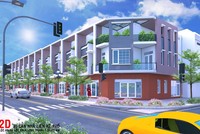 Mở bán thành công 30 căn nhà dãy mặt tiền phố khu Dân Cư Lộc An