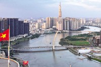 Cầu Ba Son bắc qua sông Sài Gòn, kết nối giữa quận 1 với TP. Thủ Đức. (Ảnh: Lê Toàn)