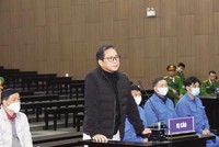 Bị cáo Nguyễn Cao Trí tại phiên tòa 