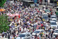 Nhiều tuyến phố tại TP.HCM liên tục tắc nghẽn trong những ngày gần đây (Ảnh: Lê Toàn)