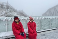 “Nóc nhà Đông Dương” chìm trong tuyết trắng những ngày cận Tết 