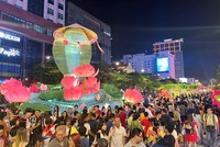 TP.HCM: Đông đảo người dân và du khách thưởng ngoạn đường hoa Nguyễn Huệ Tết Ất Tỵ 2025 