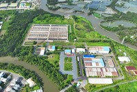 Nhà máy xử lý nước thải Bình Hưng - một hạng mục của Dự án Cải thiện môi trường nước TP.HCM, lưu vực kênh Tàu Hũ - Bến Nghé - Đôi - Tẻ (giai đoạn 2) đưa vào vận hành cuối tháng 8/2024 - Ảnh: Lê Toàn