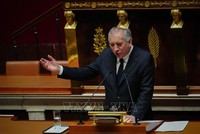 Thủ tướng Pháp Francois Bayrou phát biểu trước Quốc hội ở thủ đô Paris, ngày 14/1/2025. Ảnh tư liệu: THX/TTXVN