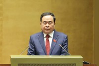 Chủ tịch Quốc hội Trần Thanh Mẫn phát biểu khai mạc - Ảnh Duy Linh. 