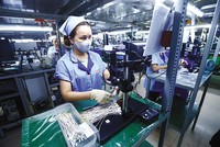 Tháng 1/2025, Chỉ số Sản xuất toàn ngành công nghiệp (IIP) ước tính giảm 9,2% so với tháng trước. Ảnh: Đức Thanh 