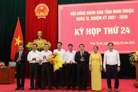 7 Ủy viên UBND tỉnh Ninh Thuận khóa XI, nhiệm kỳ 2021-2026 được bầu bổ sung. Ảnh: CTĐT tỉnh Ninh Thuận.
