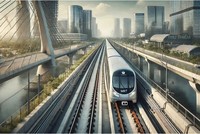 Phối cảnh Dự án đường sắt Thủ Thiêm - Long Thành (Ảnh: Chat GPT).