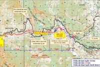 Sơ đồ vị trí hướng tuyến của Dự án hầm đường bộ qua đèo Hoàng Liên - Nguồn: Báo cáo ĐTM 