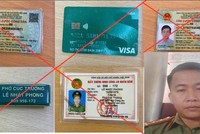 Đối tượng Phạm Văn Thảo làm giấy tờ giả, mạo danh Phó cục trưởng Cục An ninh điều tra Bộ Công an. Ảnh: BCA