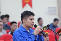 Bị cáo Phạm Ngọc Tuấn khai báo tại tòa.