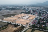 Hình ảnh khu đất vừa được tổ chức đấu giá tại thôn Đông Lai, xã Quang Tiến, huyện Sóc Sơn. Ảnh: Phan Thiên