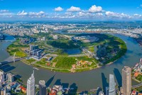 Trung tâm Tài chính quốc tế sẽ được xây dựng tại Khu đô thị mới Thủ Thiêm, TP.Thủ Đức, TP.HCM - Ảnh: Lê Toàn