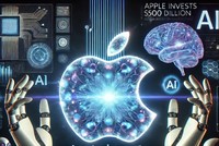Apple lên kế hoạch đầu tư 500 tỷ USD vào AI. Ảnh do ChatGPT tạo ra.