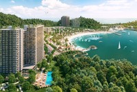 Thành phố Vịnh trung tâm Xanh Island tọa lạc trên quỹ đất vàng tại đảo Ngọc Cát Bà (Ảnh: Sun Property)