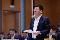 Bộ trưởng Nguyễn Hồng Diên phát biểu về một số vấn đề đầu tư của ngành điện. Ảnh: VPG/Nhật Bắc