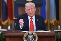 Tổng thống Donald Trump cho biết Mỹ sẽ sớm ký một thỏa thuận về khoáng sản với Ukraine. Ảnh: AFP