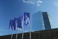 Trụ sở Ngân hàng Trung ương châu Âu (ECB) tại Frankfurt, Đức. Ảnh: THX/TTXVN