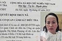 Cựu cán bộ Văn phòng Bộ Giáo dục và Đào tạo Nguyễn Thị Minh Phượng bị truy nã do chiếm đoạt hơn 1,6 tỷ đồng.