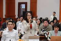 Bà Bùi Thu Thủy, Phó cục trưởng Cục Phát triển Doanh nghiệp tư nhân và Kinh tế tập thể (Bộ Tài chính). 