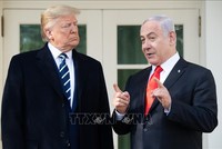 Tổng thống Donald Trump và Thủ tướng Benjamin Netanyahu trong một cuộc gặp tại Washington, D.C. Ảnh tư liệu: AFP/TTXVN