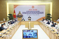 Hội nghị Thủ tướng Chính phủ với các bộ, ngành, cơ quan đại diện Việt Nam ở nước ngoài, hiệp hội, doanh nghiệp về thương mại quốc tế. Ảnh: TTXVN