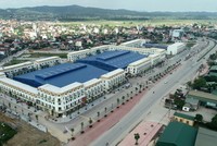 Một góc Khu đô thị tại huyện Đô Lương nhìn từ trên cao. Ảnh: Báo Chính phủ