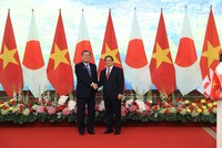 Thủ tướng Chính phủ Phạm Minh Chính và Thủ tướng Nhật Bản Ishiba Shigeru. Ảnh: Đức Thanh
