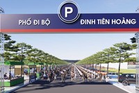 Phối cảnh phố đi bộ Đinh Tiên Hoàng