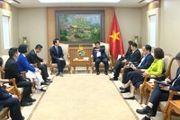 Tập đoàn Qualcomm của Mỹ trong cuộc gặp với Phó thủ tướng Nguyễn Chí Dũng đã bày tỏ mong muốn được đầu tư trung tâm R&D tại Việt Nam. (Ảnh VGP)