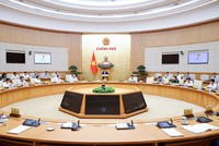 Phiên họp Chính phủ thường kỳ tháng 4/2025. Ảnh: Nhật Bắc