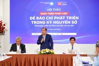 Ông Lê Hải Bình, Thứ trưởng Thường trực Bộ Văn hóa, Thể thao và Du lịch chủ trì Hội thảo.