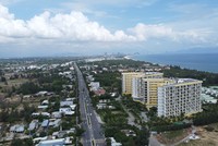 Tổ hợp khách sạn và dịch vụ du lịch CYAN nằm trên phường Điện Dương, thị xã Điện Bàn.