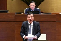 Tổng Thanh tra Chính phủ Đoàn Hồng Phong báo cáo giải trình tại phiên thảo luận. 