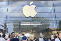 Một đại lý của Apple ở New York, Mỹ. Ảnh: Kyodo/TTXVN