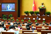 Phiên thảo luận toàn thể về Dự thảo Luật Ngân sách nhà nước sửa đổi 