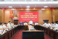 Thái Bình - Hưng Yên: Thống nhất phương án thành lập Đảng bộ tỉnh Hưng Yên (mới) 