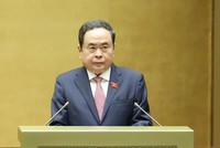 Chủ tịch Quốc hội Trần Thanh Mẫn phát biểu khai mạc - Ảnh Duy Linh.