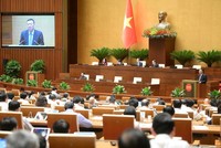 Quốc hội nghe báo cáo giải trình trước khi bấm nút.
