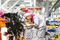 Nhà máy sản xuất lắp ráp ô tô của Tập đoàn Thành Công tại Quảng Ninh. Ảnh: Đức Thanh 