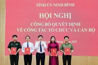 Ninh Bình: Kiện toàn tổ chức, bổ nhiệm cán bộ sau sáp nhập 